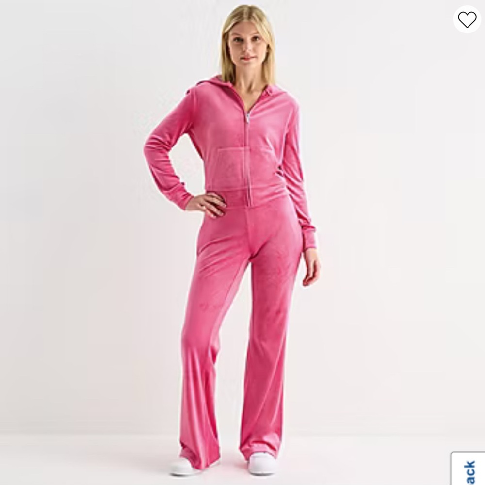 Juicy Couture Pink Velour Tracksuit Set - XL